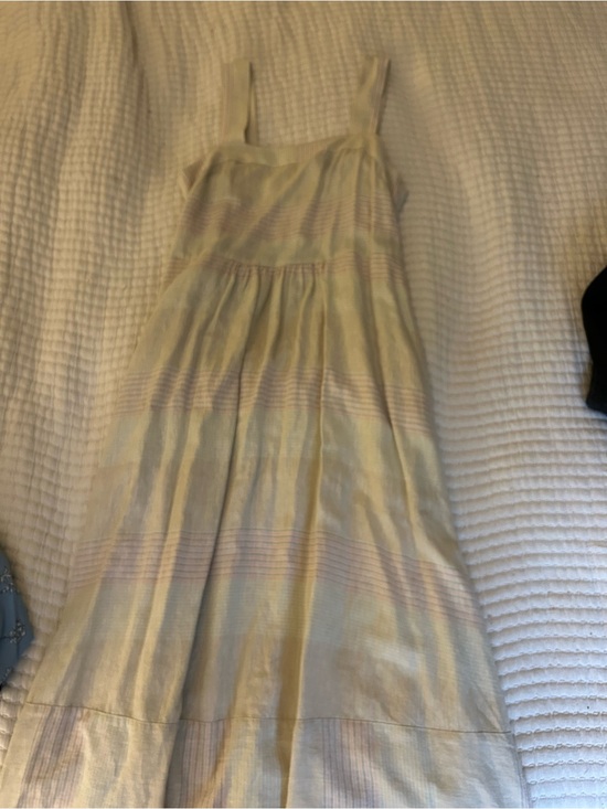 Patagonia Dresses & Skirts - Patagonia Pastel Striped Maxi Sundress - Yellow & Pink